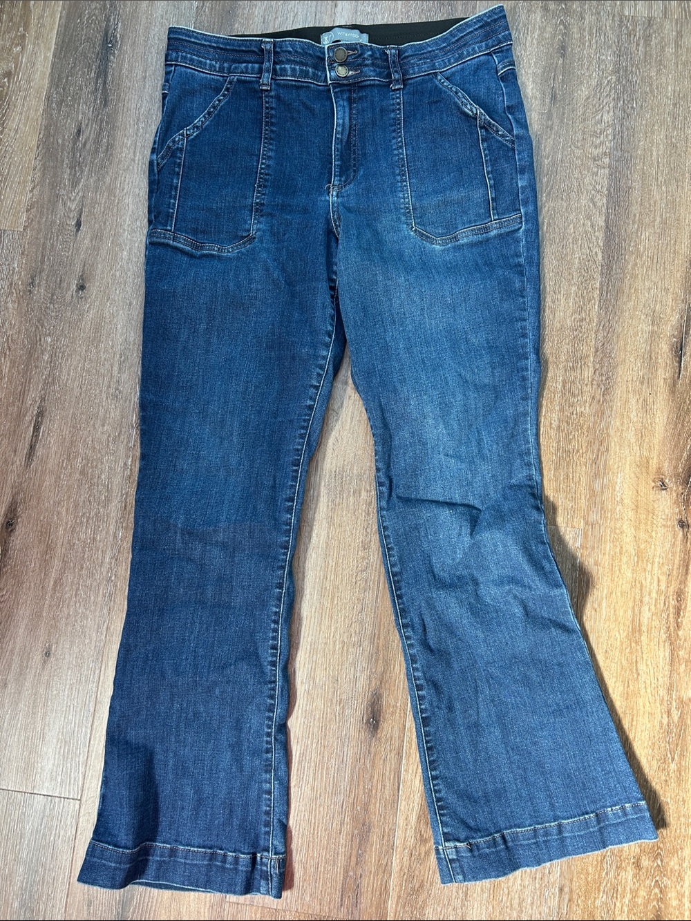 Wit & Wisdom Dark Blue Flared Jeans